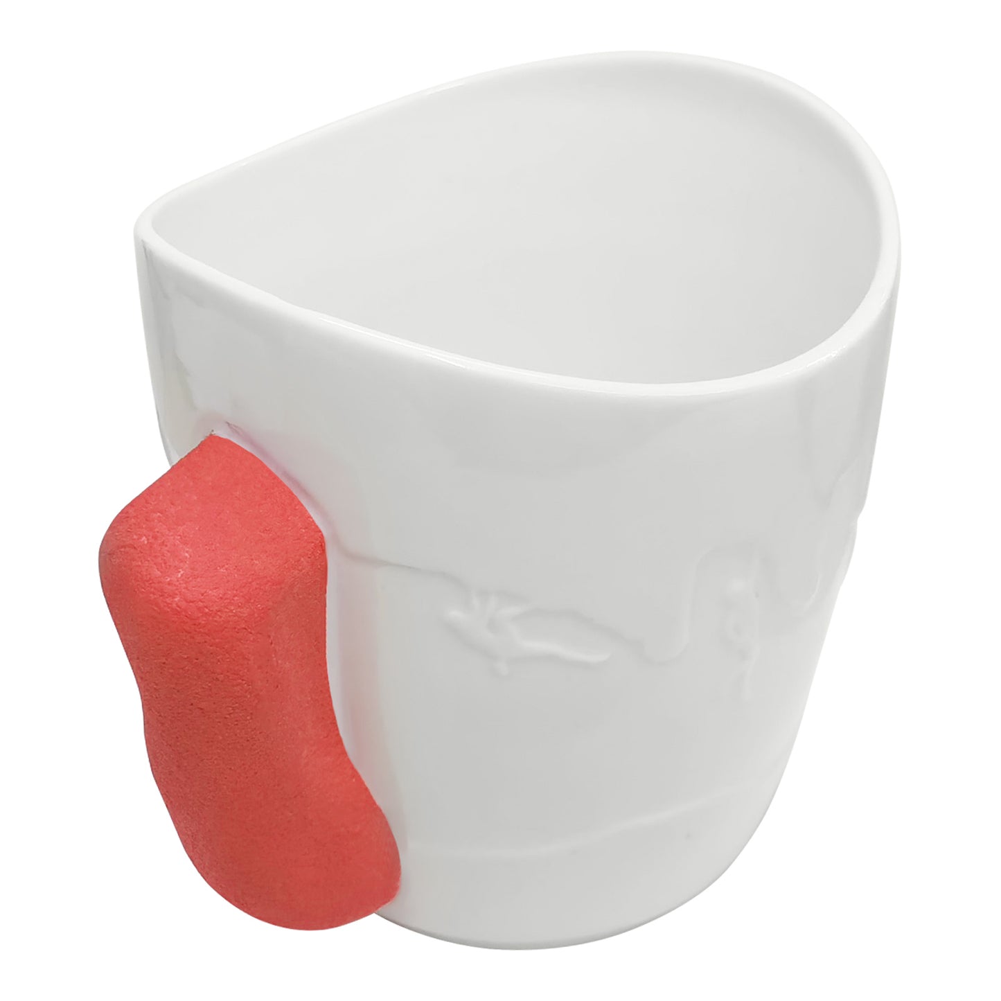 Rock Climbing Mug | Rock Climbing Coffee Mug | Climber Mug as Rock Climbing Gift for Climbers (White+Red)