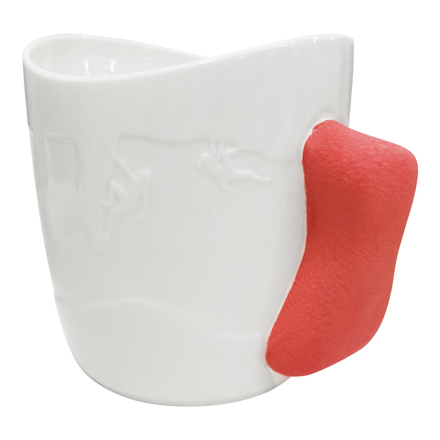 Rock Climbing Mug | Rock Climbing Coffee Mug | Climber Mug as Rock Climbing Gift for Climbers (White+Red)